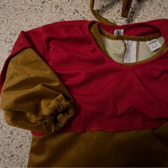 Winnie the Pooh Kids plush Costume Sz 12-18M Plush Head Piece Matching Slippers - Picture 6 of 8